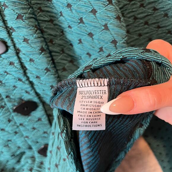 Habitat Women's Basket Weave Jacket Lapis Size Small Textured Size Small - Picture 4 of 6